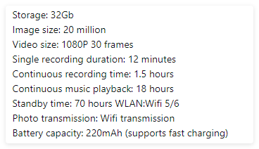 Smart AI HD Camera Glasses 2026 (latest model)