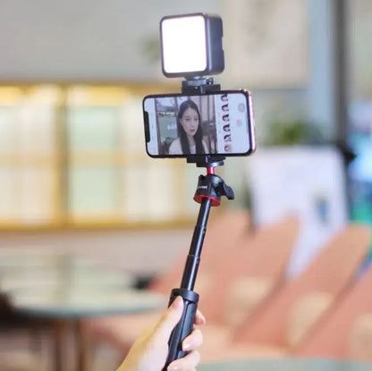 VlogPro™ Mobile Selfie Stick with Built-In LED Fill Light